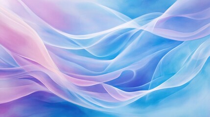 Abstract Pastel Dreamscape: A Serene Symphony of Light Blue and Lavender Hues