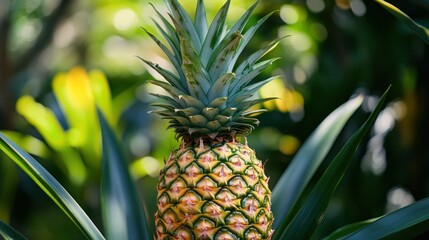 Fototapeta premium pineapple garden fresh