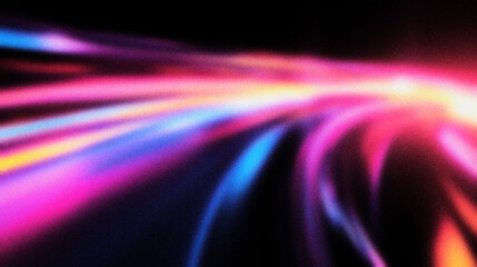 Grain noise texture Abstract blurred lights streak bright on dark background, motion