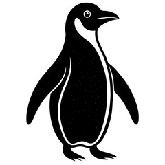 "Charming penguin vector design, perfect for digital projects and print materials."