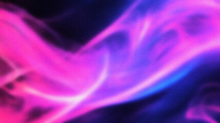 Grain noise texture Abstract Pink and blue light swirling against a dark backdrop