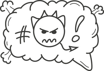 frustration and anger in a playful and comical way. Ideal for social media posts, dynamic