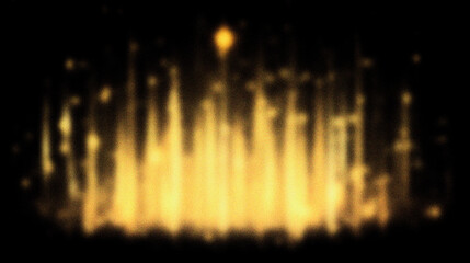 Grain noise texture Blurry vertical lights shimmering against a dark background