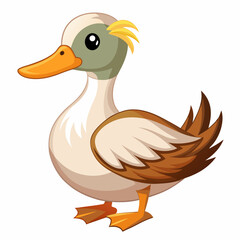 "Customizable duck animal vector for logos, illustrations, and digital projects."








