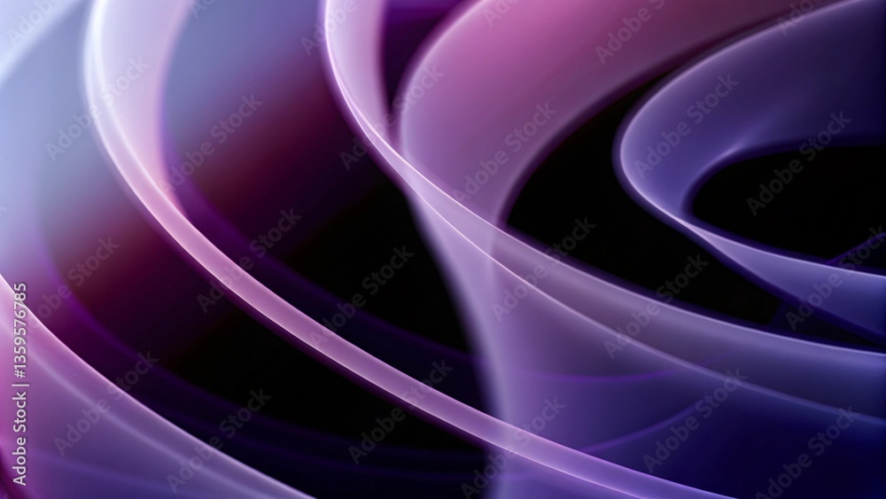 Poster 3d render of abstract art 3d background with in spherical round wavy spiral smooth soft biological l