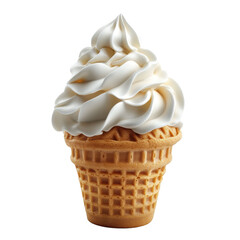 Soft Serve Ice Cream isolated on white background