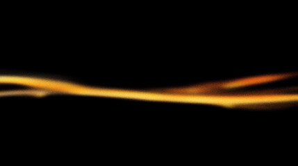 Grain noise texture Golden flow Abstract, blurred light trail on a dark background