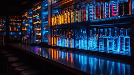 A biotechnology innovation in a advanced molecular facility with high contrast, showcasing 3D molecular projections and futuristic scientific advancements