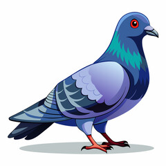 "Pigeon animal vector design for creative projects, perfect for wildlife-themed designs."







