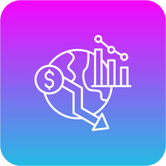 Economic crisis Icon