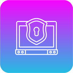 Laptop security Icon