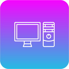Desktop computer Icon