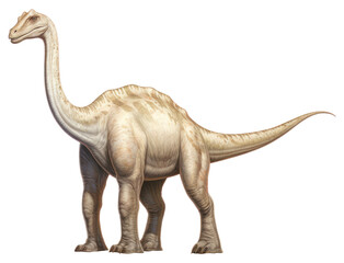 Fototapeta premium PNG Dinosaur animal standing outdoors.
