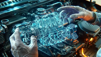 Innovative Automotive Technology: Augmented Reality Engine Design