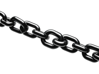 Black Metal Chain Close-Up