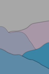 abstract wave background style papercut