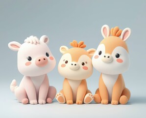 toy, pig, animal, piggy, cute, cow, pink, love, toys, figurine, object, cartoon, money, vector, rabbit, isolated, elephant, illustration, rubber, finance, funny, savings, farm, animals, bear