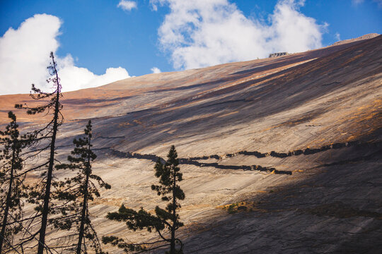Mount Paungda Danda or Pisang Wall (4755 m), Swargadwari, in the Himalayas, in the Manang region, Nepal