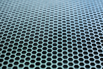 Close-up hexagonal pattern surface texture macro photography