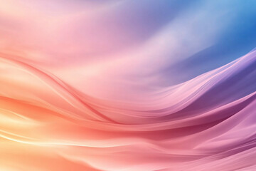Fototapeta premium Abstract wave pattern in soft colors. Calming and dreamy, gradient background texture. Fluid design element.