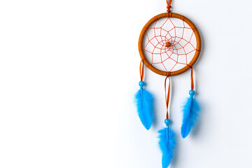 Wild west dream catcher, isolated on white background