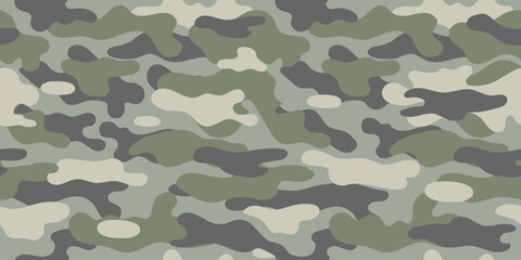 Fototapeta premium vector camouflage pattern for clothing design. Trendy green military pattern