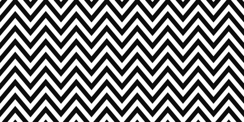 black and white seamless zig zag pattern for textile design	