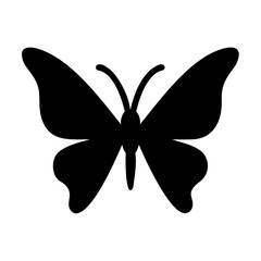 butterfly silhouette on a white background 