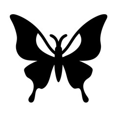 butterfly silhouette on a white background 