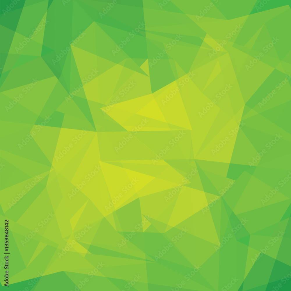 Fototapete green abstract polygon background. abstract low poly background of triangles in green colors. modern