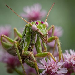 grasshopper on a leaf