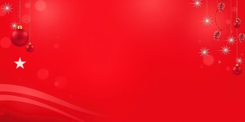 Elegant Red Christmas Background for Holiday Celebrations