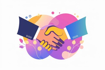 Successful Job Offer Handshake