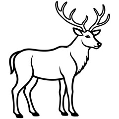 Obraz premium Elk Animal Vector Graphic Design File for Commercial Use