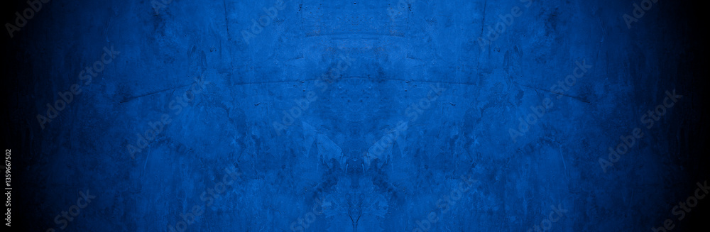 Poster old wall pattern texture cement blue dark abstract blue color design are light with black gradient b