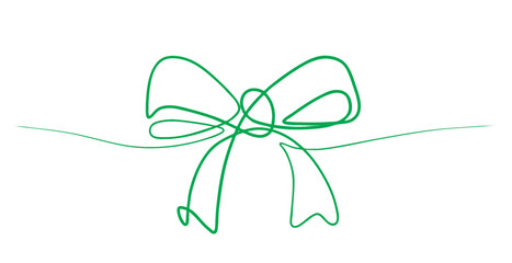 Decorative ribbon line art