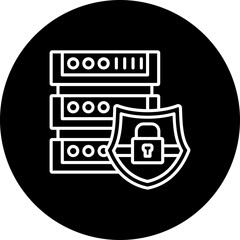 Fototapeta premium Secure server Icon