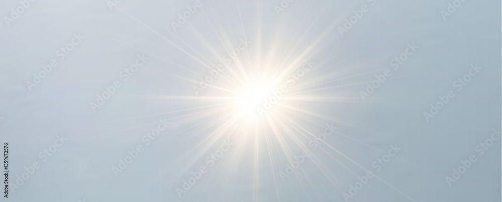 Poster vector spotlight. a bright beam of light. transparent realistic effect. stage lighting.vect