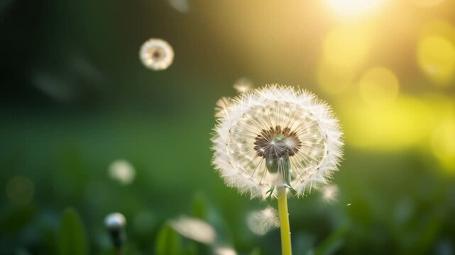 Dandelion, with its ethereal seeds drifting through air, carries within it boundless potential for new beginnings and promise of a brighter future