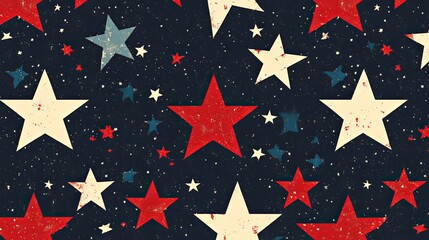 Obraz premium Seamless stars texture.