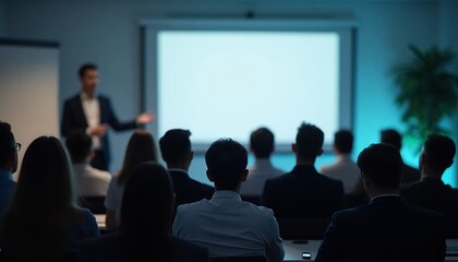 Obraz premium Business Presentation in Conference Room