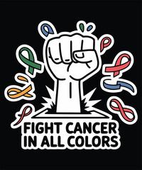 WebFight Cancer In All Colors Graphic Design