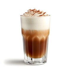 A tall iced Americano in a clear glass