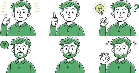 Cartoon green people celebrating St Patrick's Day with shamrocks and fun