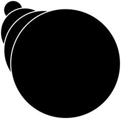 Circle line curve with blending design. Concept of technology, digital