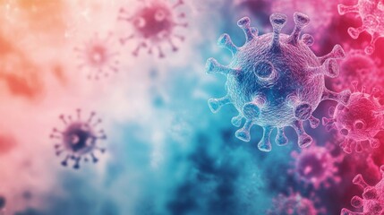 Obraz premium Immune Response: Antibodies Locking on Antigens