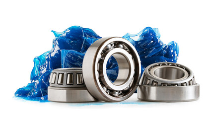Grease and ball bearing, Blue premium quality synthetic lithium complex grease, high temperatures...