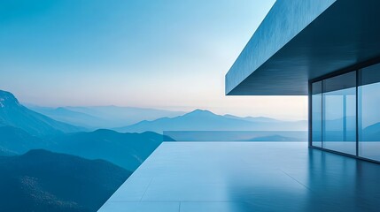 Serene Mountaintop Modern Architecture: A Breathtaking Vista