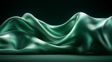 Teal Draped Fabric Abstract Texture Background