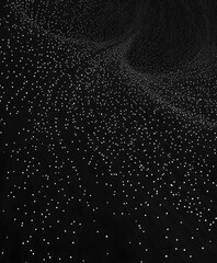 Fototapeta premium Abstract Data Technology Background in black Colors